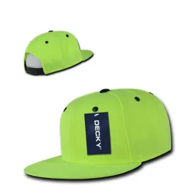 1 Dozen Decky Neon Snapback 6 Panel Constructed Baseball Hats Caps Wholesale Bulk