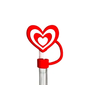 3D Heart Straw Topper