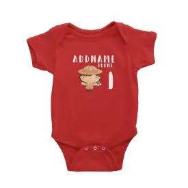 Birthday Safari Little Explorer Baby Girl Addname Turns 1 Baby Romper