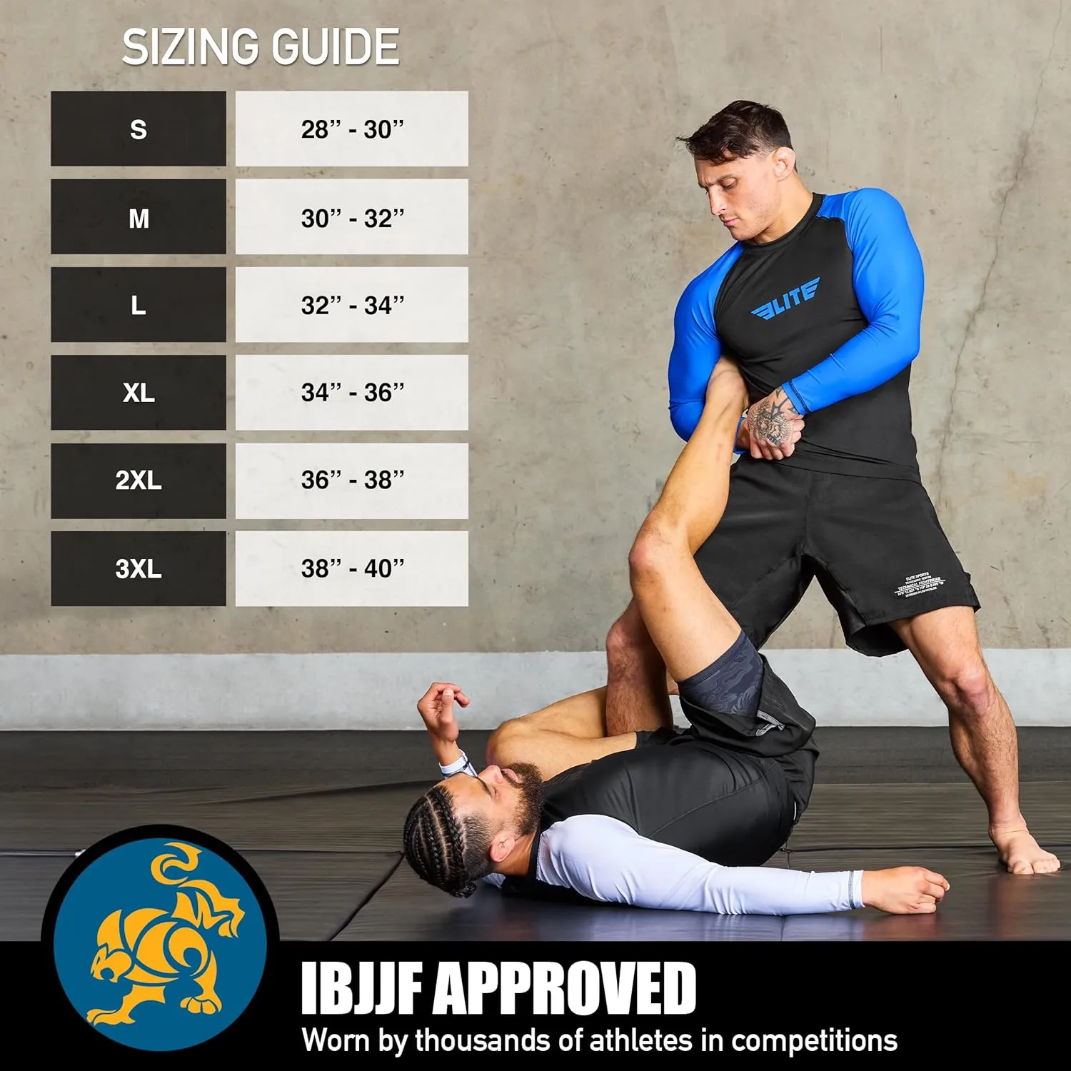 BJJ Shorts for Men  MMA Fight Shorts, No Gi, Jiu Jitsu, Grappling, Boxing, Kickboxing, Cage Fighting, UFC Training Shorts