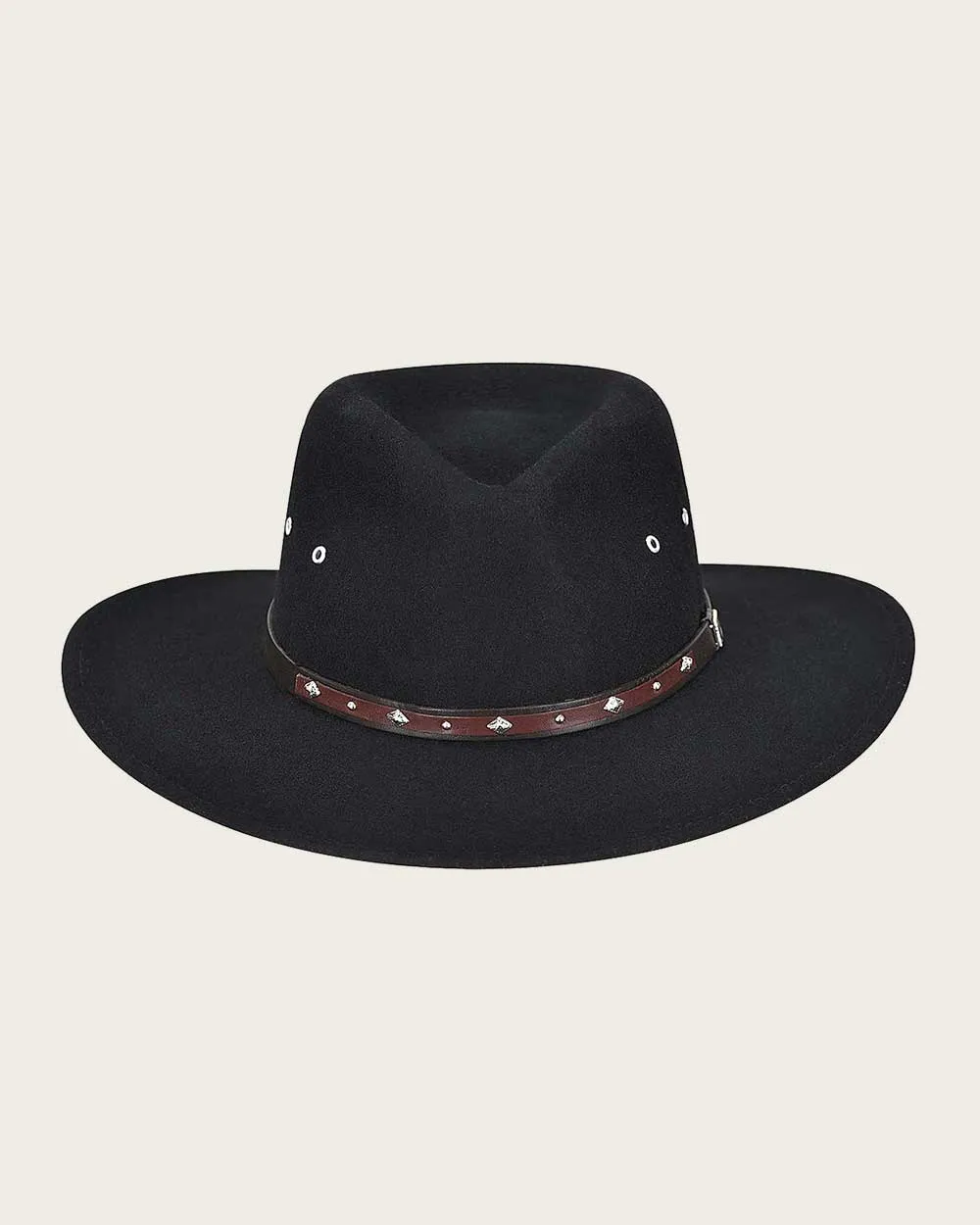 Black wool hat