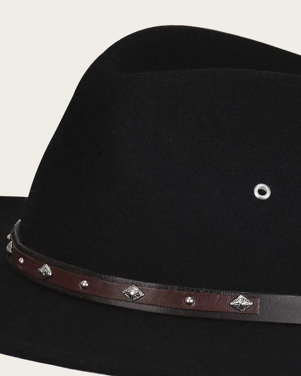 Black wool hat