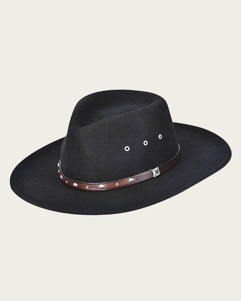 Black wool hat