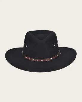 Black wool hat