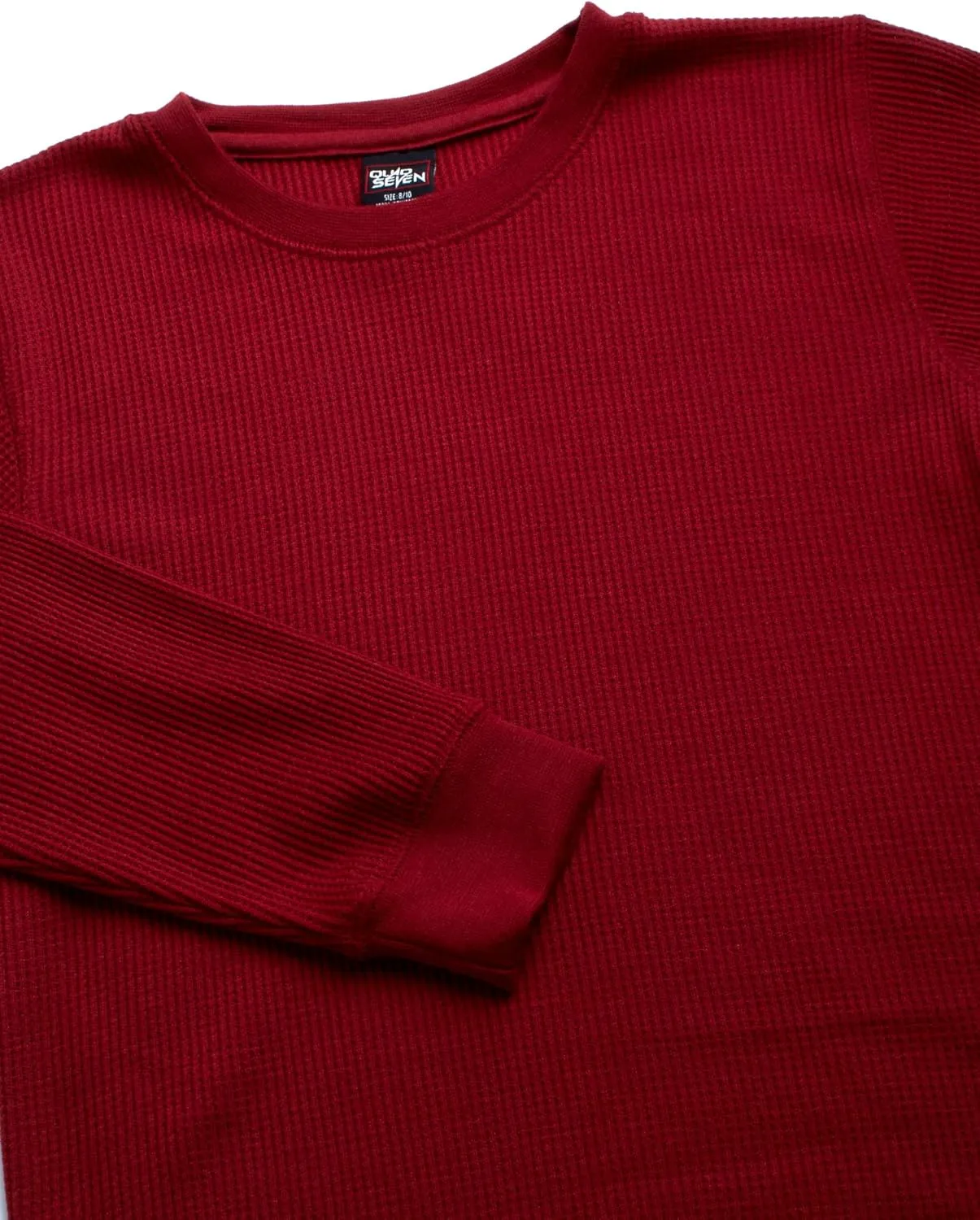 Boys' Shirt - 2 Pack Waffle Knit Long Sleeve Thermal Crewneck T-Shirt (8-18)