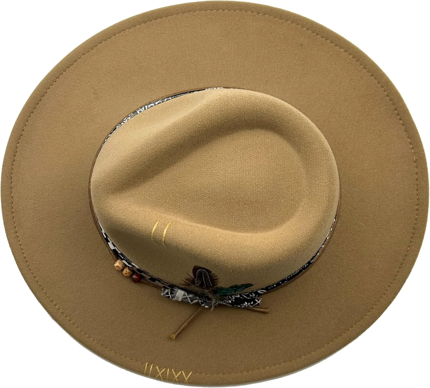 Classic Wide Brim Fedora Hat for Women Man Floppy Panama Hat Western Felt Outdoor Hat with Band Sun Protection
