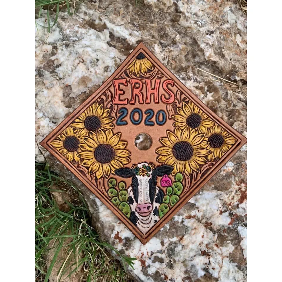 Custom graduation cap toppers