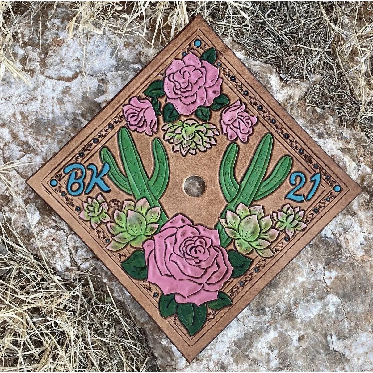 Custom graduation cap toppers