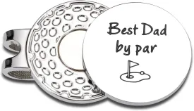Dad Gifts for Fathers Day - Golf Ball Marker Hat Clip Golfs Gifts for Men Daddy Birthday Gifts for Husband Grandpa Retirement Golf Gifts for Dad Golf Accessories for Golf Lover Dad to Be 1st Dad Gift