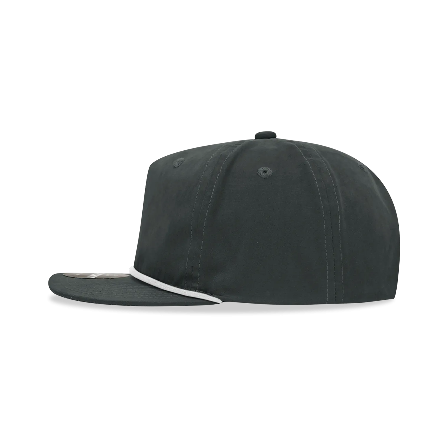 Decky 6032 - Classic Grandpa Rope Cap, 5 Panel Flat Bill Hat, Snapback