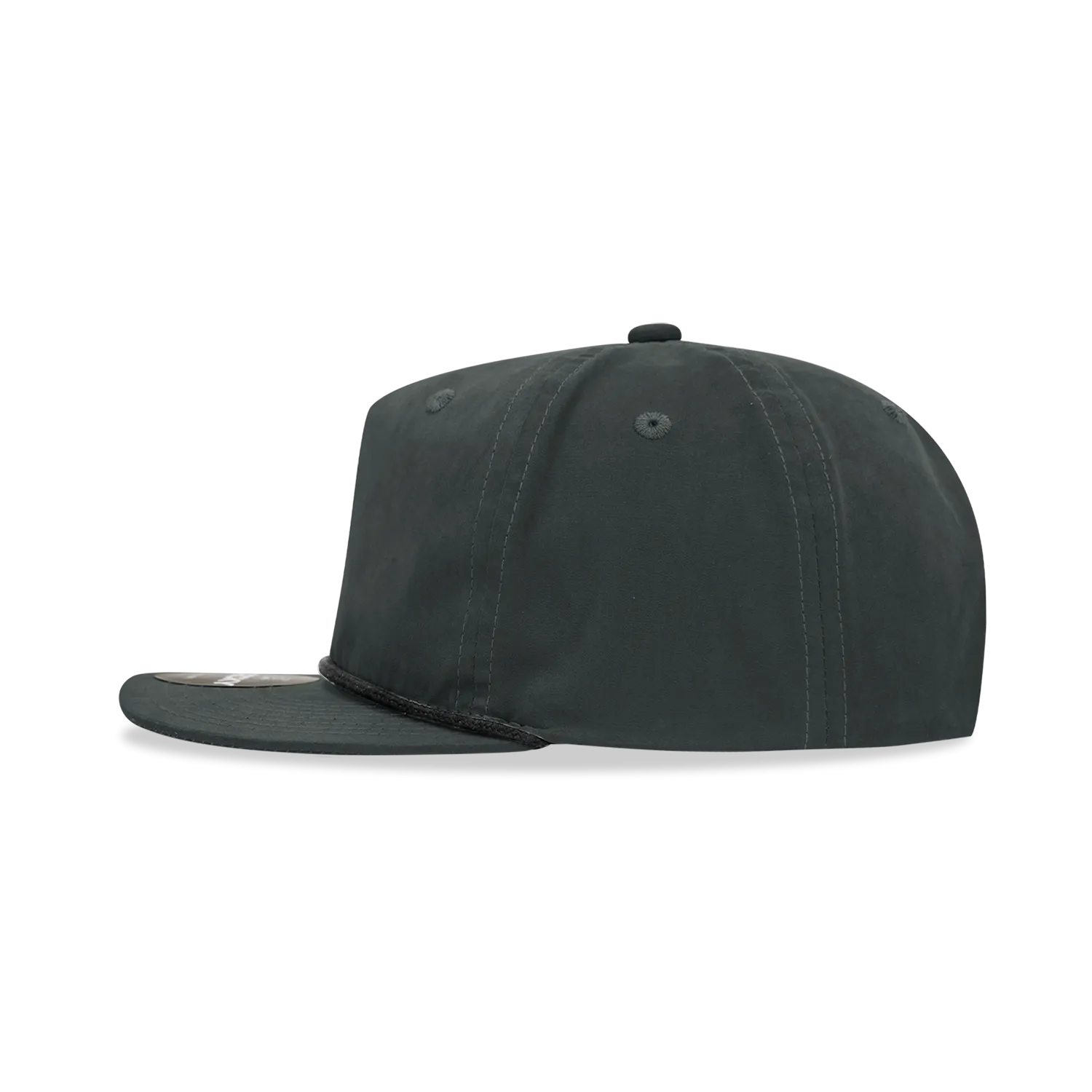 Decky 6032 - Classic Grandpa Rope Cap, 5 Panel Flat Bill Hat, Snapback