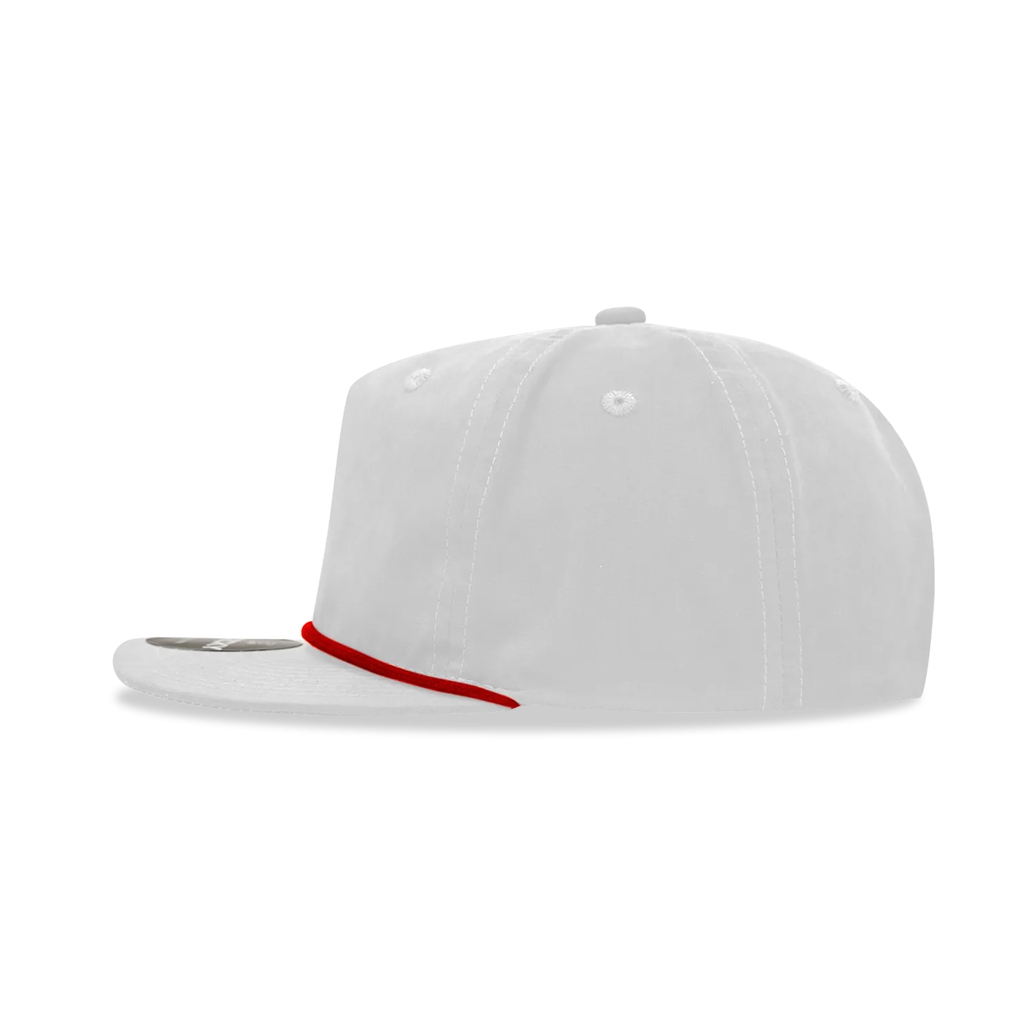 Decky 6032 - Classic Grandpa Rope Cap, 5 Panel Flat Bill Hat, Snapback