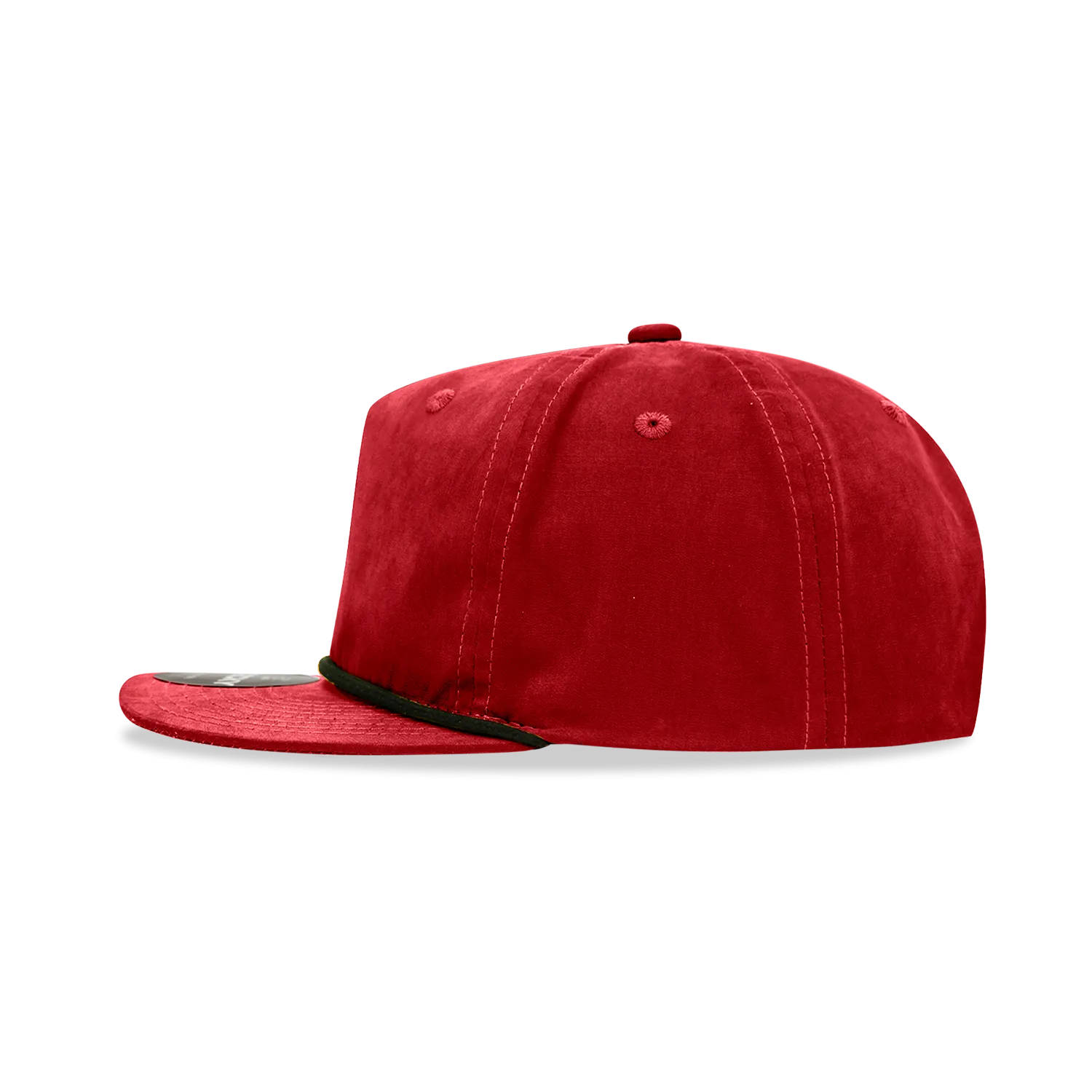 Decky 6032 - Classic Grandpa Rope Cap, 5 Panel Flat Bill Hat, Snapback