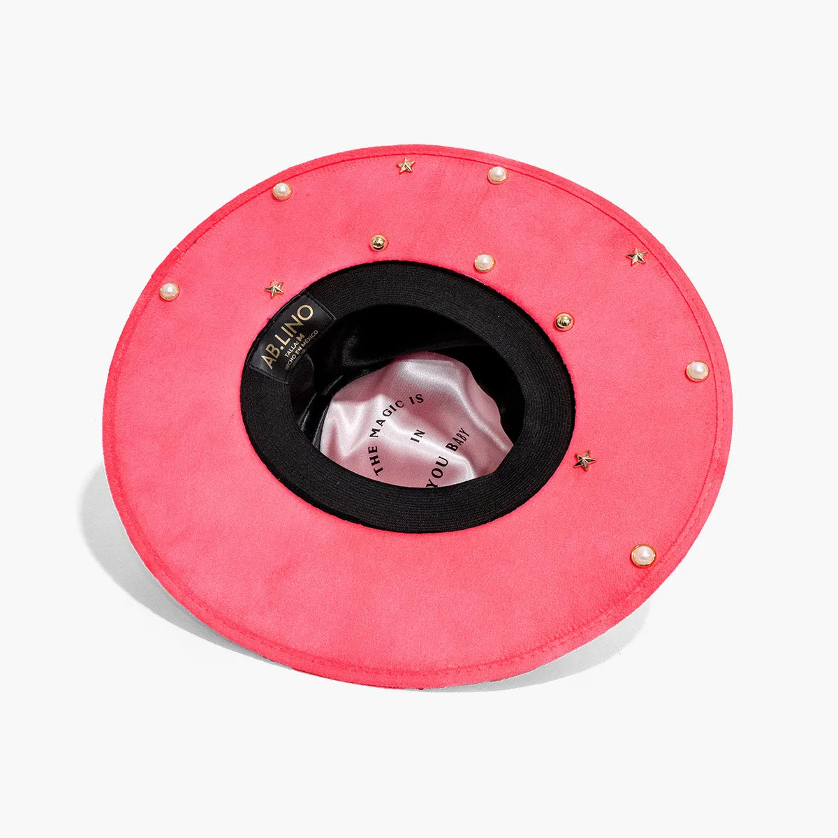 Disco Perla Fedora in Miami Pink Hat by AB.LINO