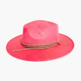Disco Perla Fedora in Miami Pink Hat by AB.LINO