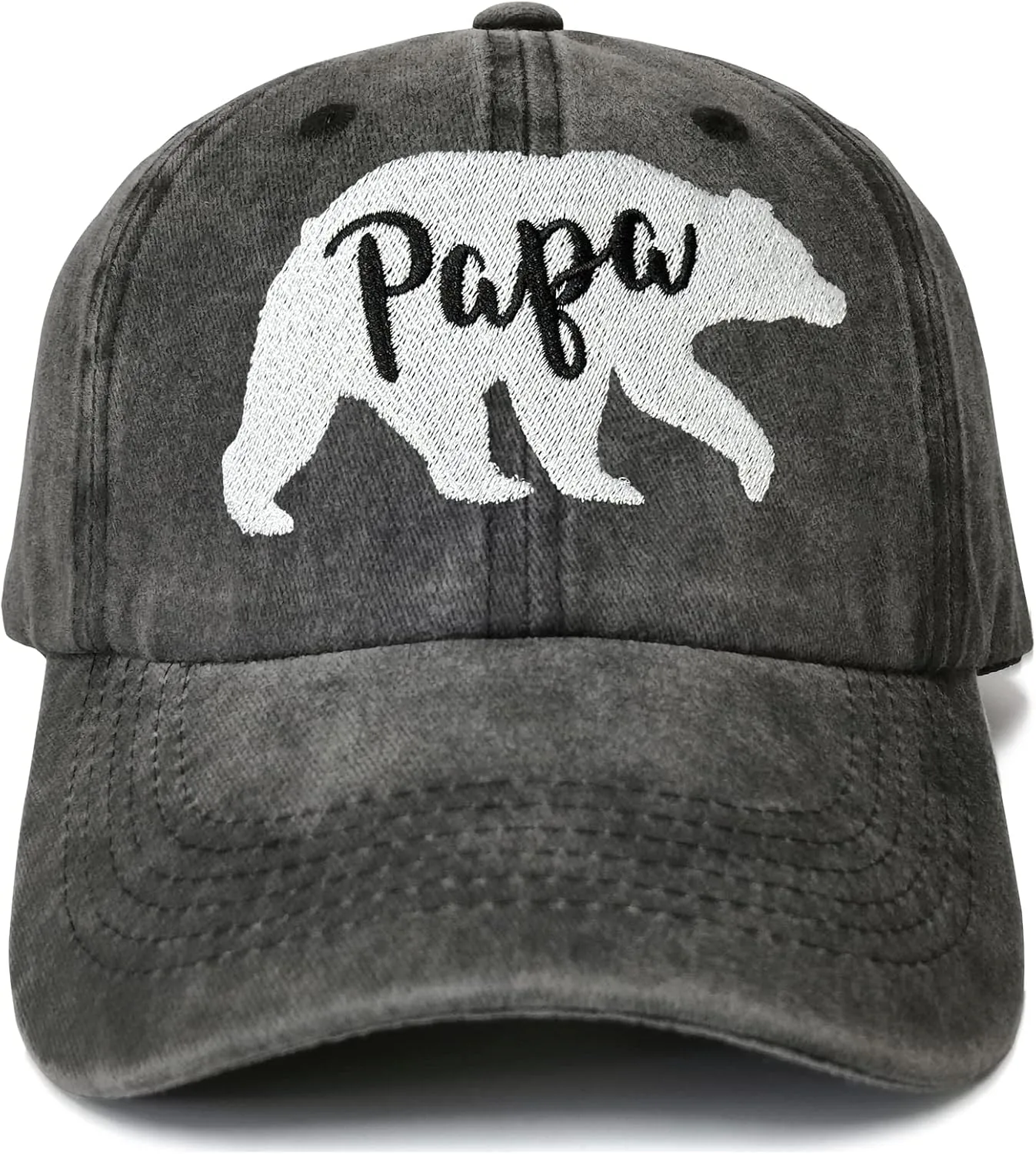 Embroidered Mama Bear and Papa Bear Hats