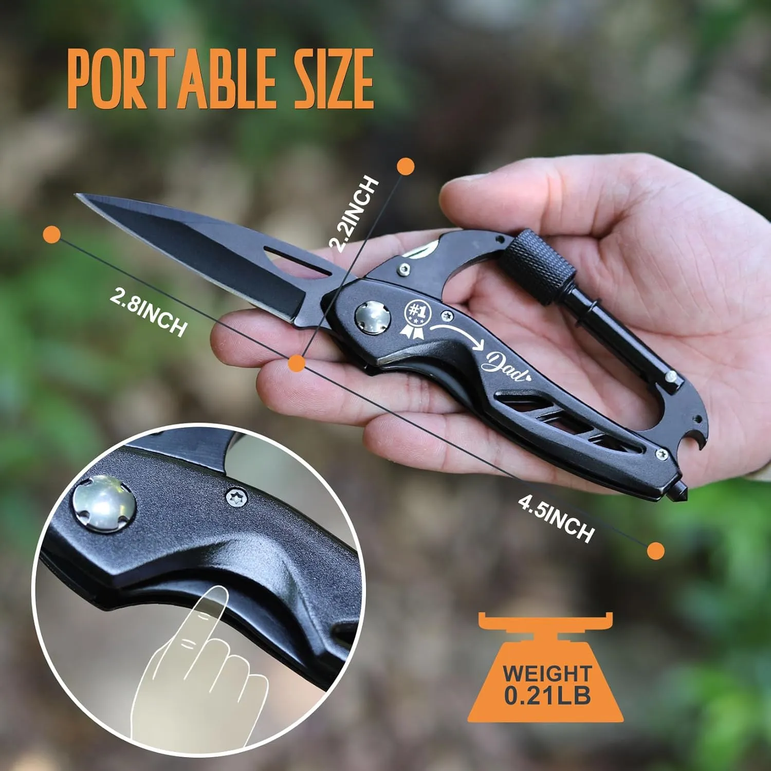 Fathers Day for Dad Gifts, Dad Gifts from Daughter Son Fathers Day, Dads Fathers Gift, Multitool Gift for Birthday, EDC Outdoor Dads Gift