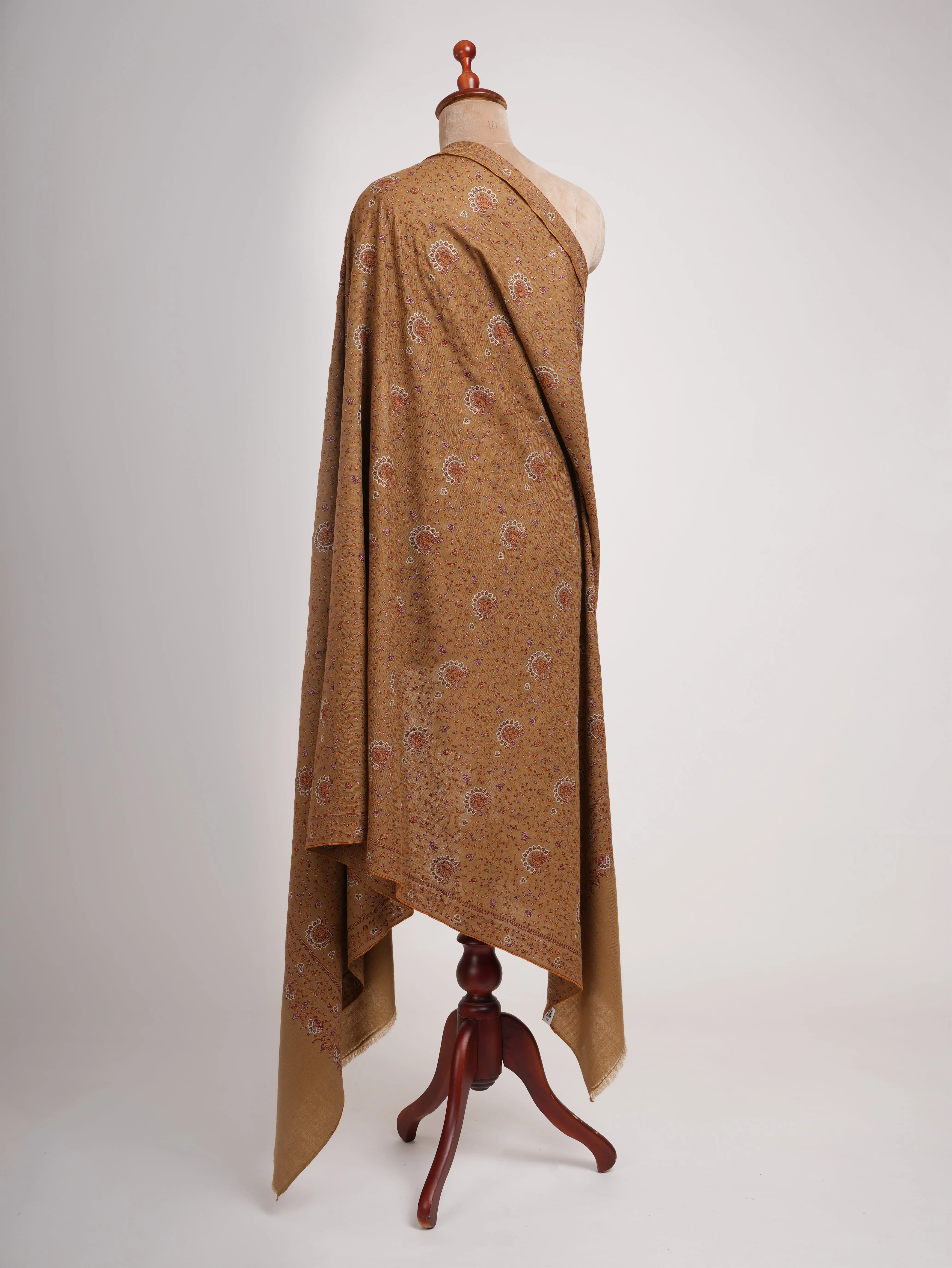 Fine Sozni Embroidered Authentic Pashmina Shawl