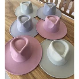 Flat Brim Fedora Fashion Hat For Kids