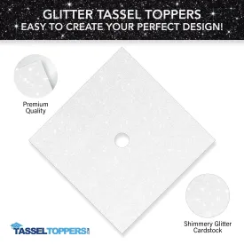 Glitter Heavyweight Premium Construction Card Stock for Grad Caps, 5 Sheets, DIY Grad Cap Decorations