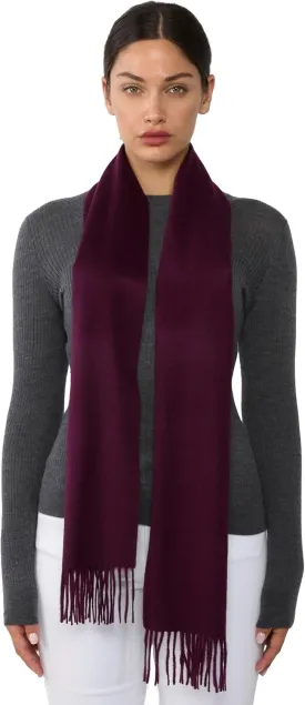 JENNIE LIU Women's 100% Pure Cashmere Scarf for Women