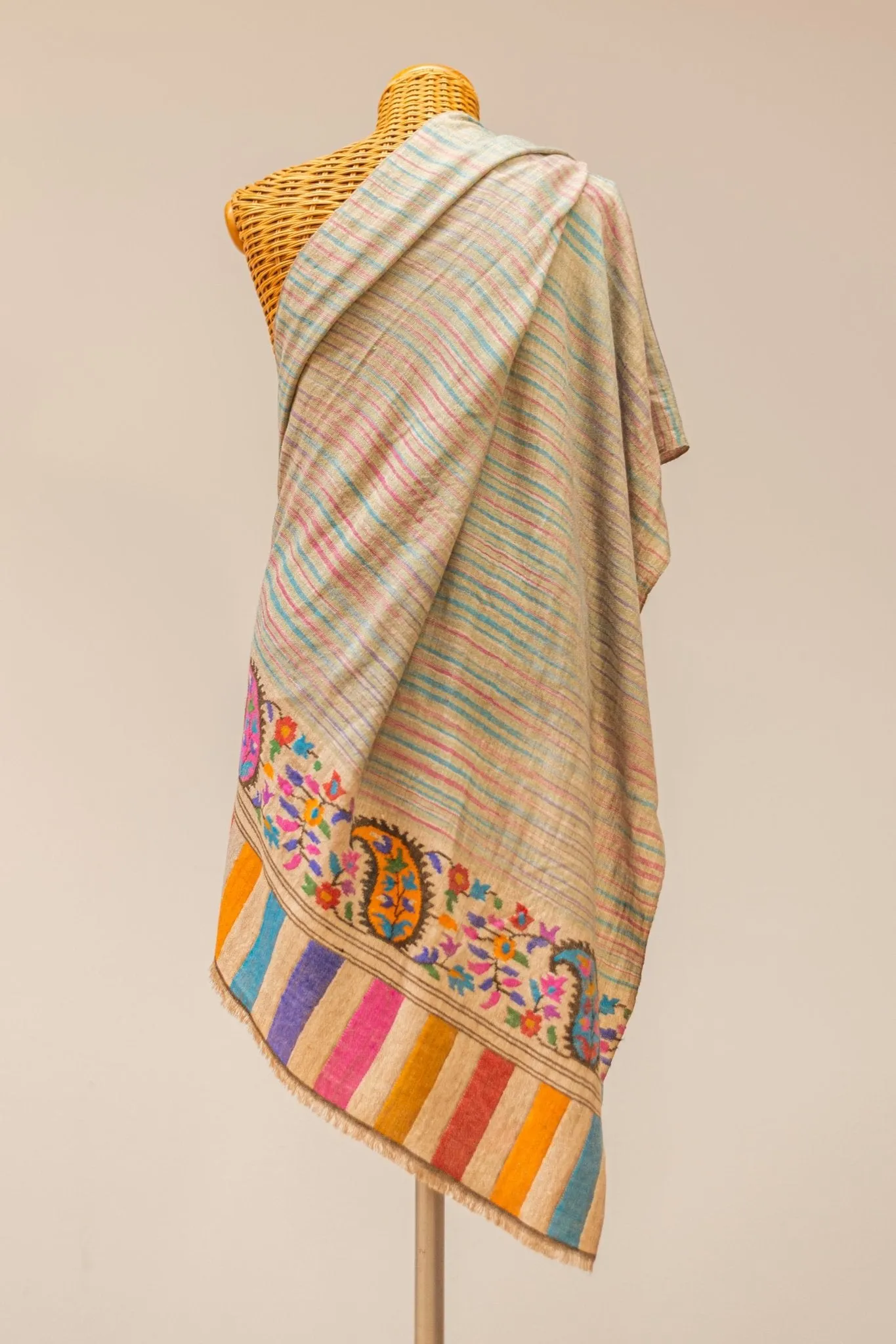 Kani Shawl - KHADI - 200x100 CM