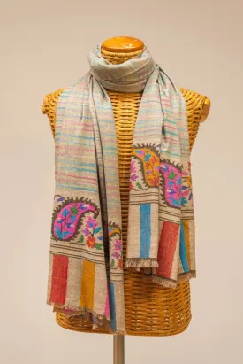 Kani Shawl - KHADI - 200x100 CM