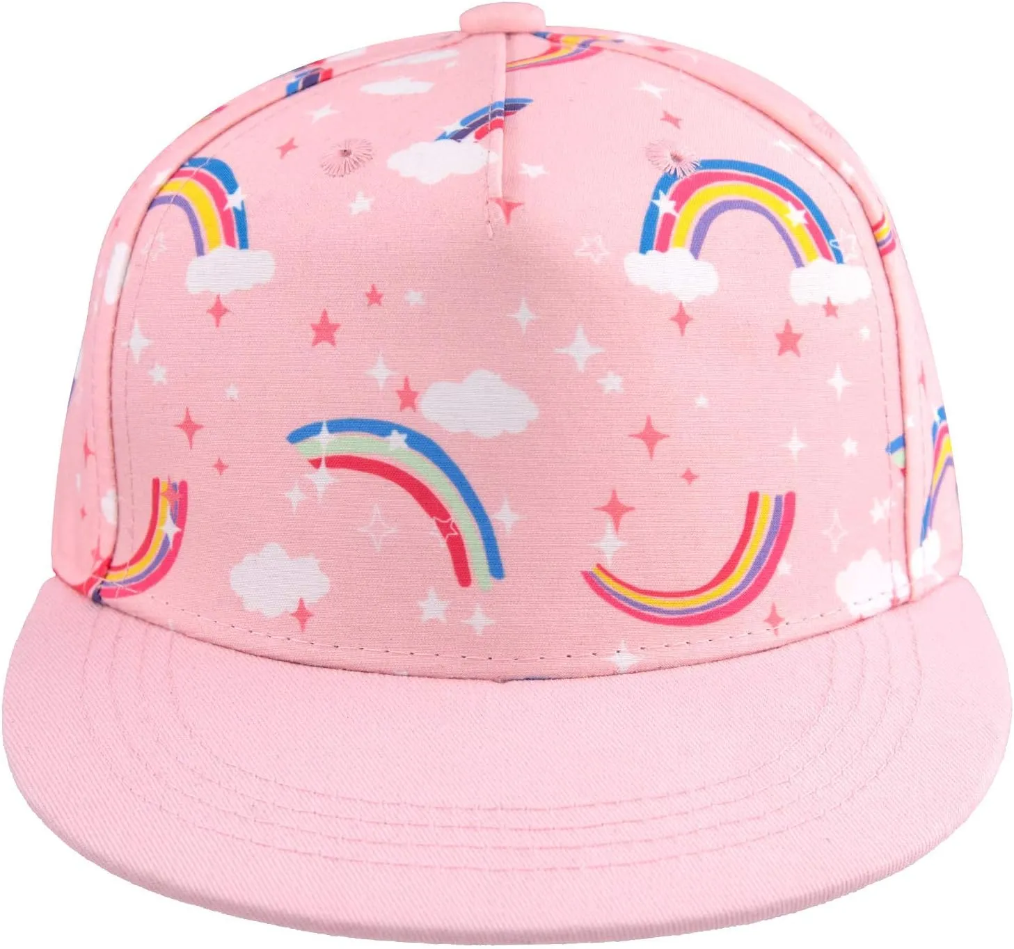 Kids Boy Girl Baseball Cap Baby Sun Hat Adjustable Toddler Trucker Hats with Flat Brim for Summer Outdoor