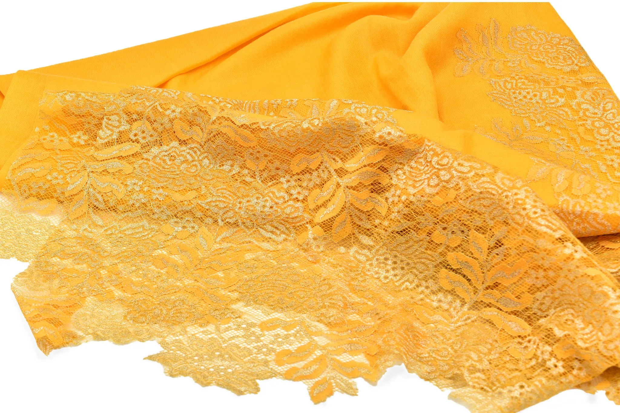 Lace Patch Pashmina Shawl