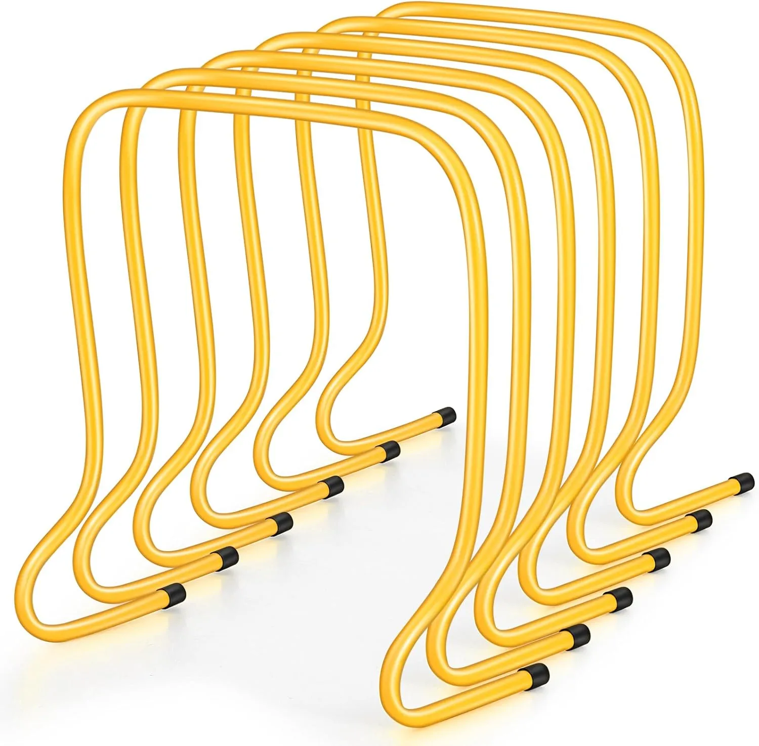 Leyndo 6 Pcs Plyo Hurdles Training Equipment Practice Speed Hurdles Training Track Agility Soccer Football Basketball Baseball Plyometric for Kids Athletes Indoor Outdoor Sports