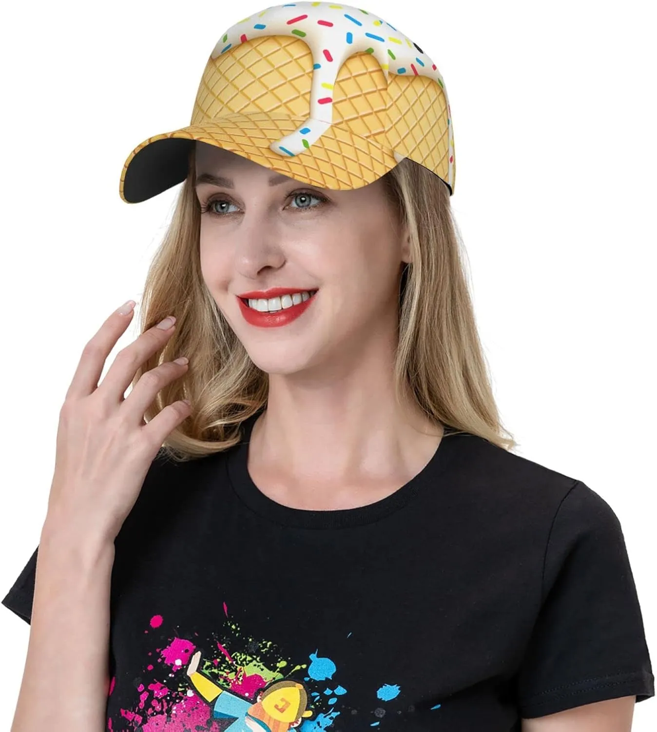 Llama and Cactus Dad Hat Funny Adjustable Baseball Cap for Men Women All Seasons Hats