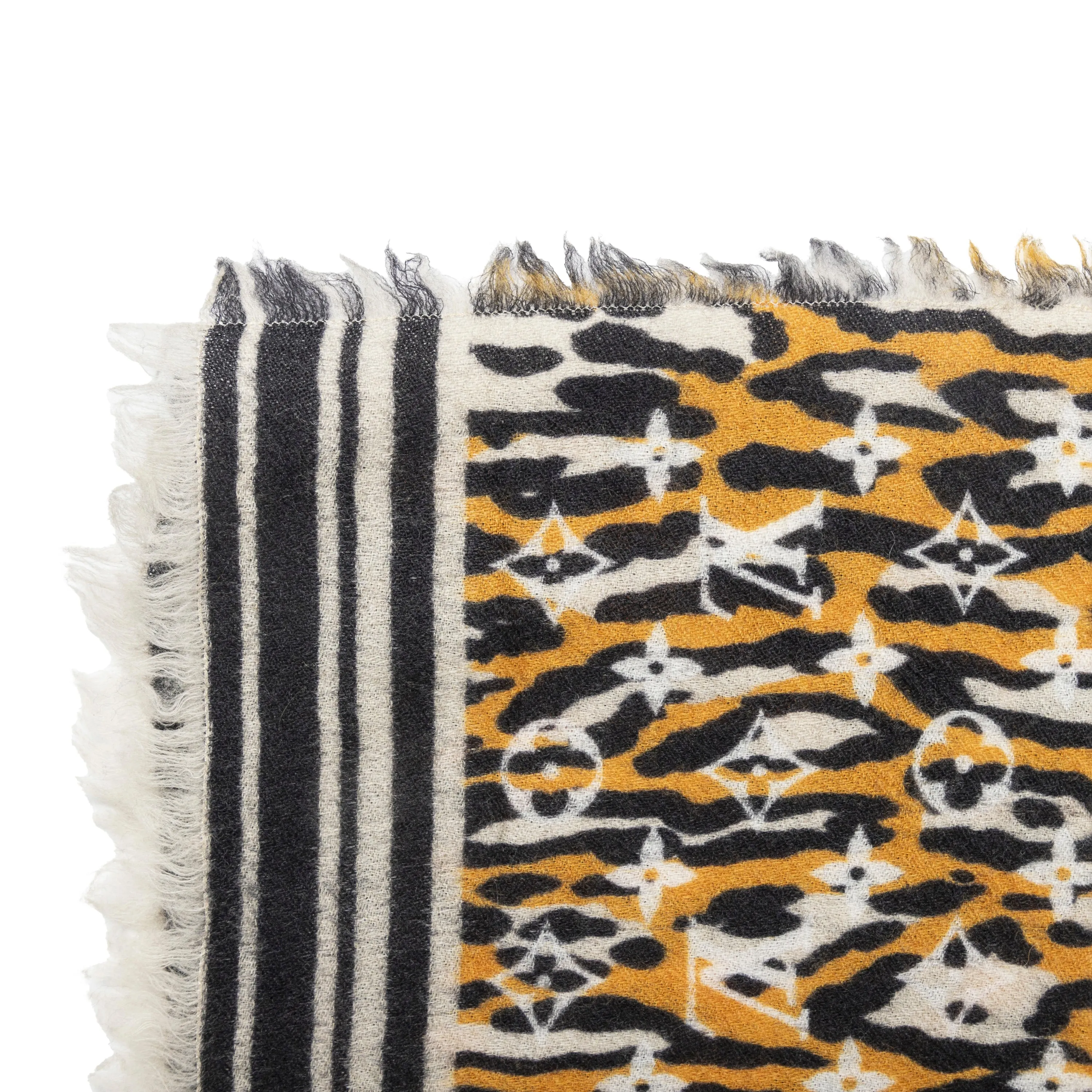 Louis Vuitton Monogram Jungle Print Scarf - '10s