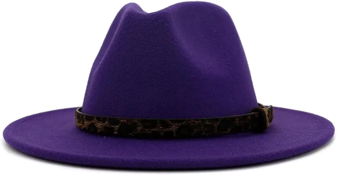 Men's Casual Jazz Hats for Men Women Wide Brim Fedora Hat Vintage Panama Jazz Caps
