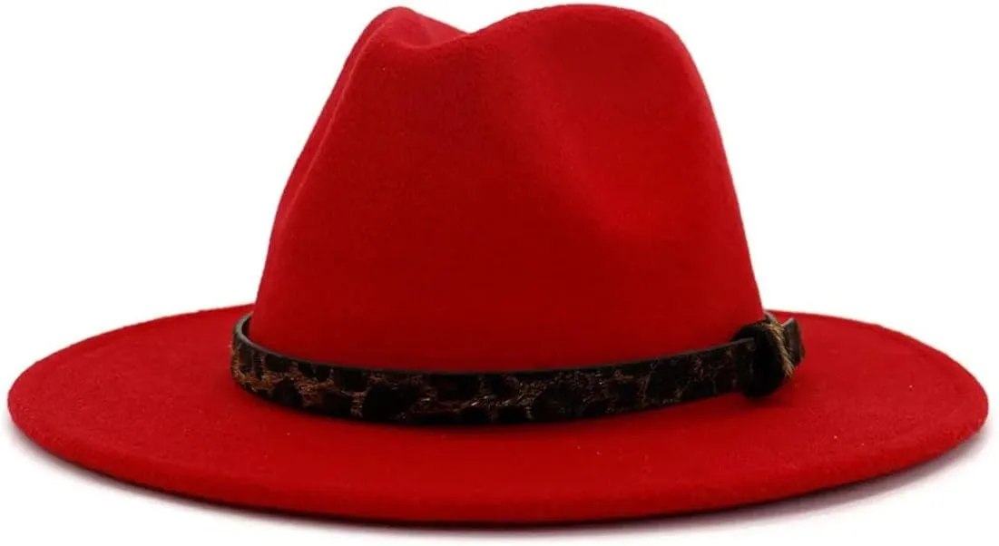 Men's Casual Jazz Hats for Men Women Wide Brim Fedora Hat Vintage Panama Jazz Caps