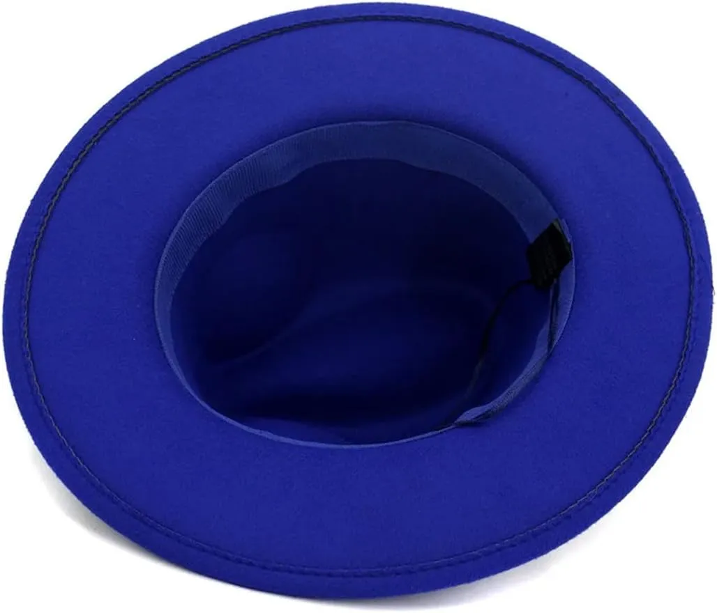 Men's Casual Jazz Hats for Men Women Wide Brim Fedora Hat Vintage Panama Jazz Caps