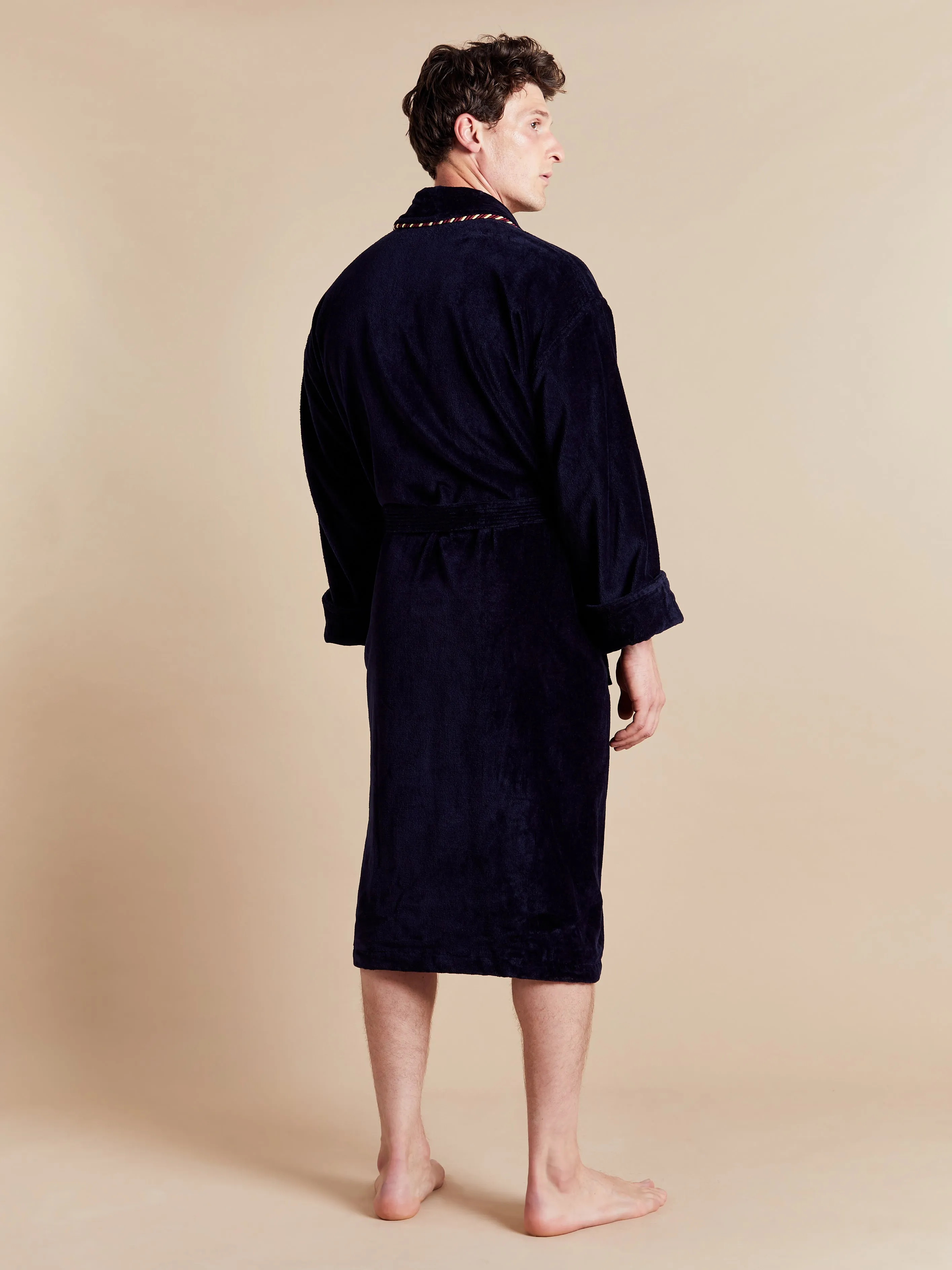 Men's Dressing Gown - Earl Navy