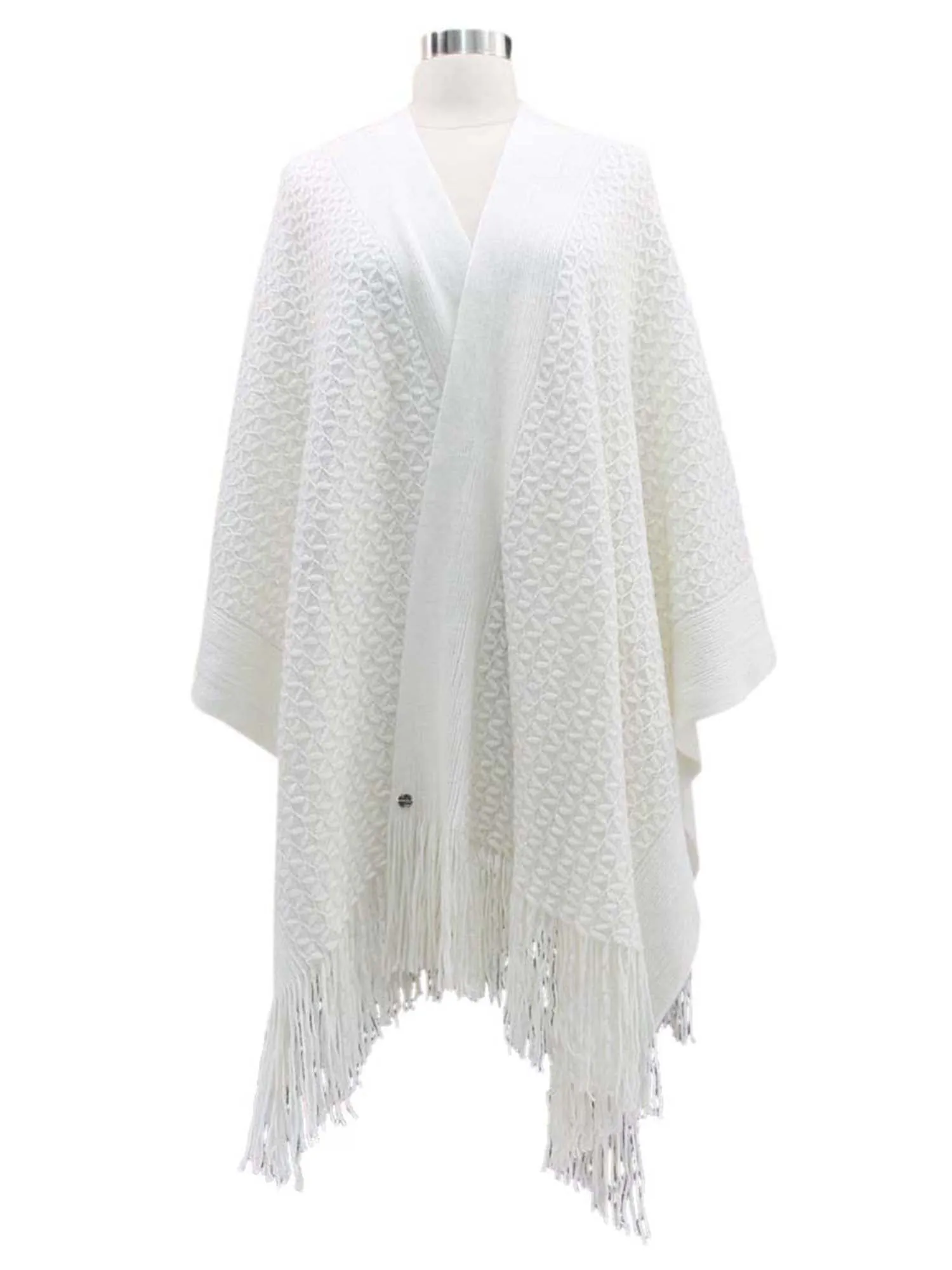 Metallic Knit Shawl Wrap