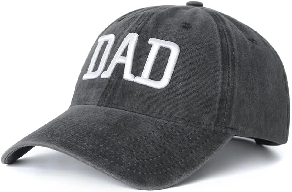 Mom and Dad Hats Set of 2 Pcs Embroidered Adjustable Baseball Caps Gift for Parents Couples Classic Mom Dad Gifts Hat