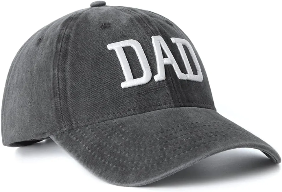 Mom and Dad Hats Set of 2 Pcs Embroidered Adjustable Baseball Caps Gift for Parents Couples Classic Mom Dad Gifts Hat