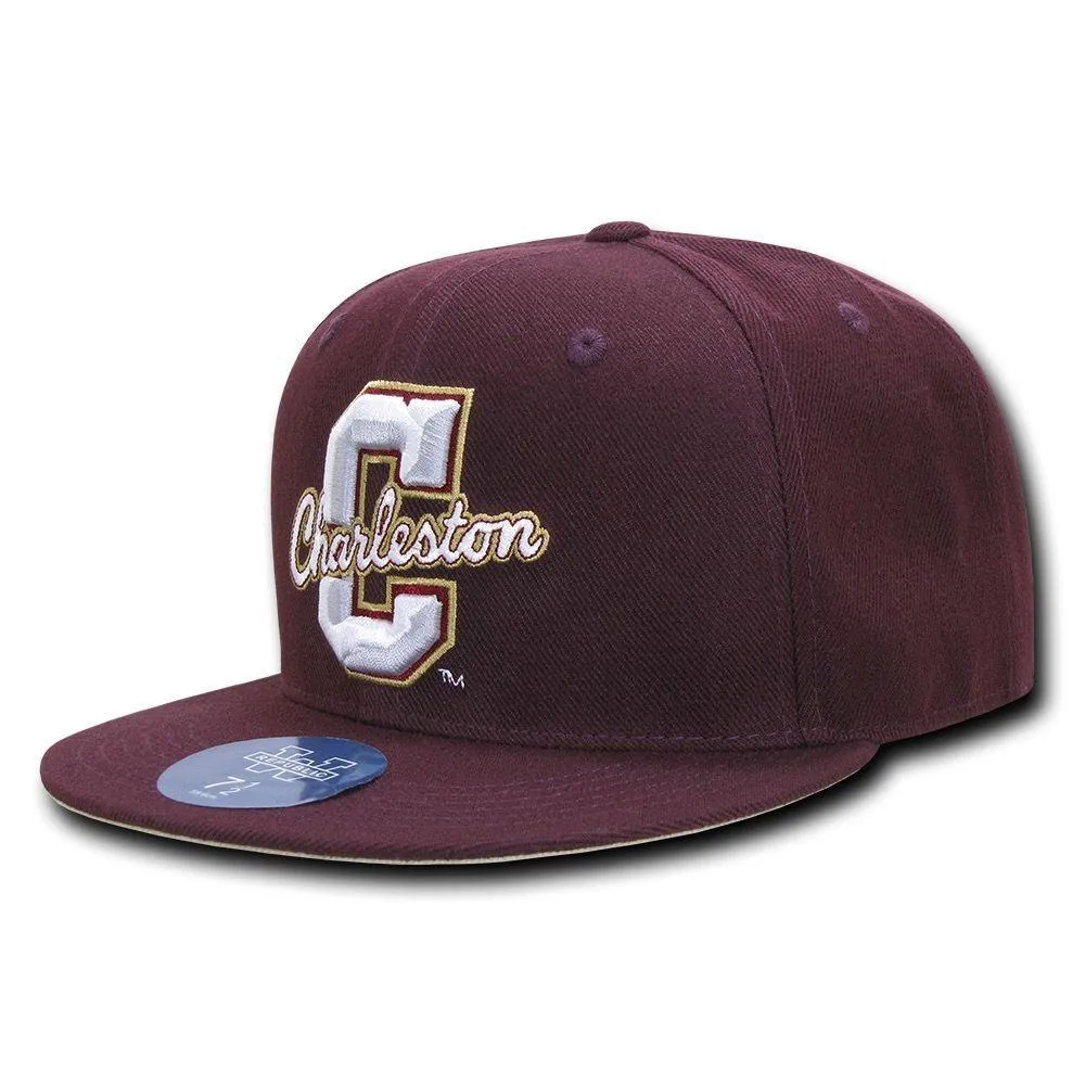 NCAA College Of Charleston Fitted Caps Hats Maroon