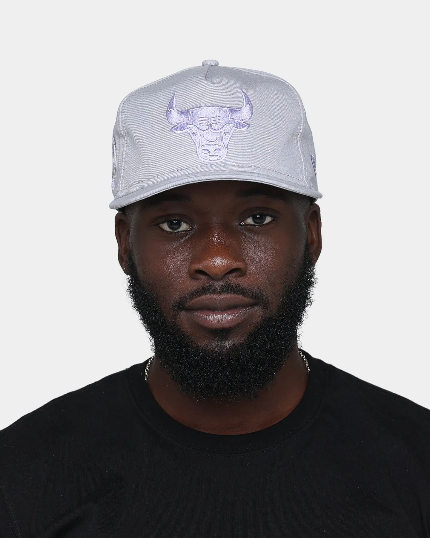 New Era Chicago Bulls "Purple Smoke" Old Golfer Snapback Grey Lavender