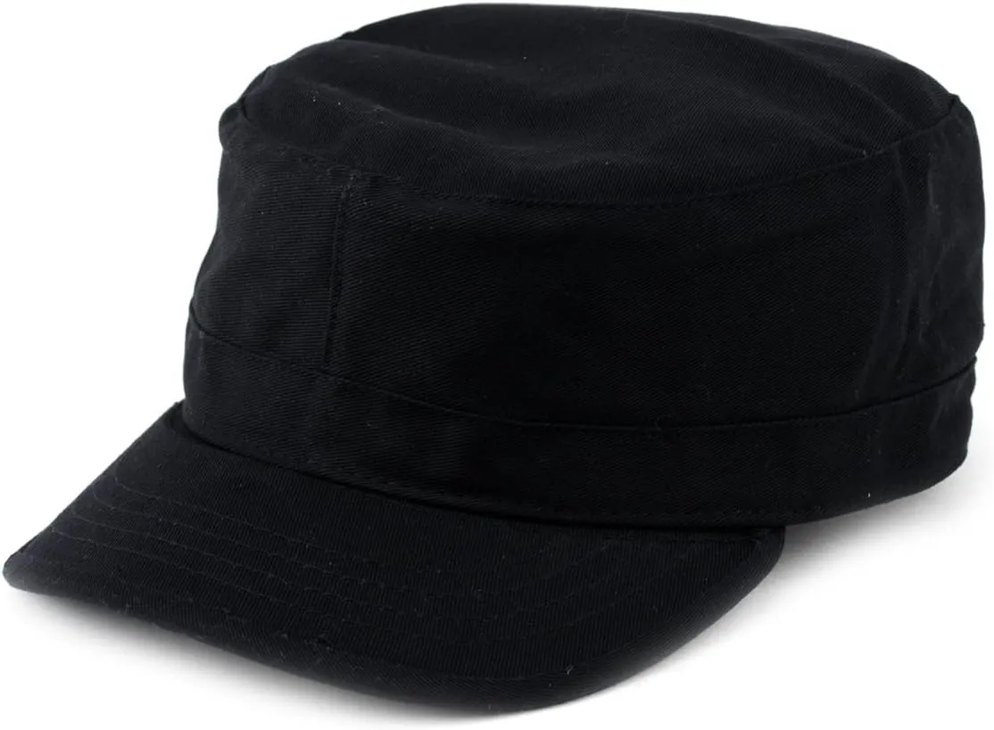 NYFASHION101 Fashionable Solid Color Unisex Fitted Army Military Cadet Cap