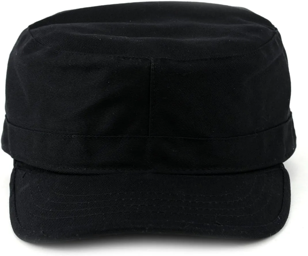 NYFASHION101 Fashionable Solid Color Unisex Fitted Army Military Cadet Cap