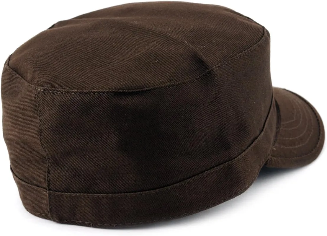 NYFASHION101 Fashionable Solid Color Unisex Fitted Army Military Cadet Cap