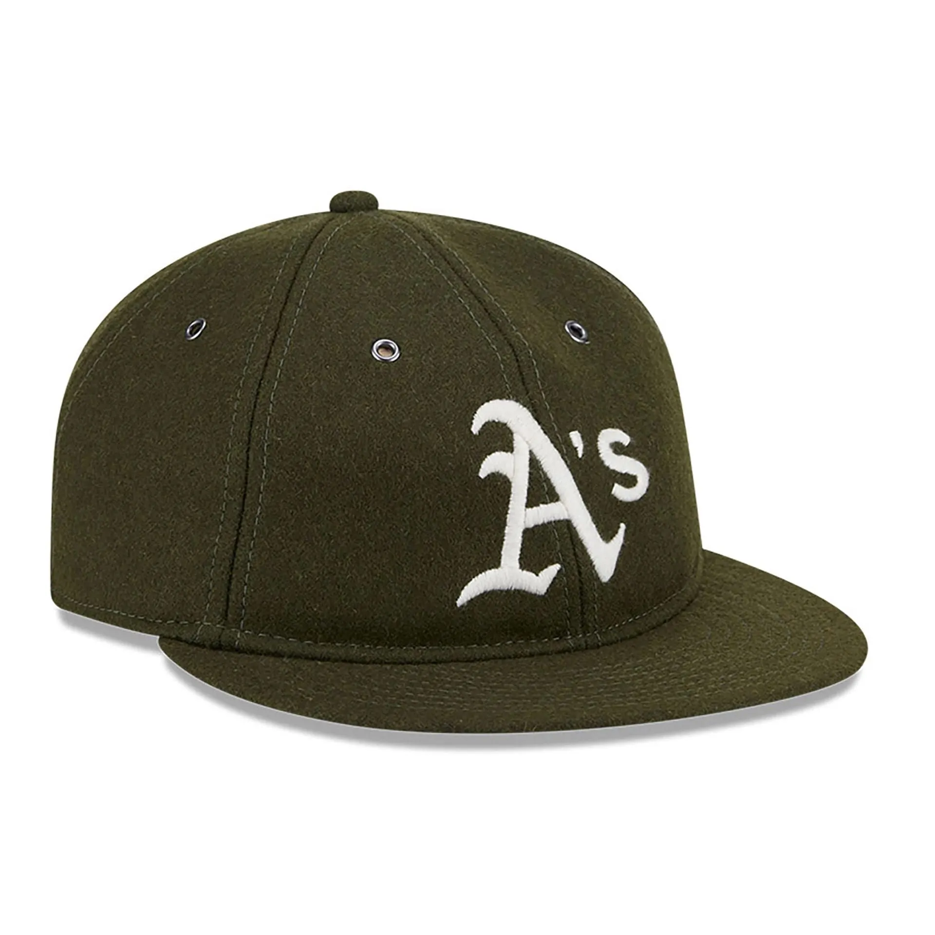 Oakland Athletics Wool Green Retro Crown 59FIFTY Fitted Cap