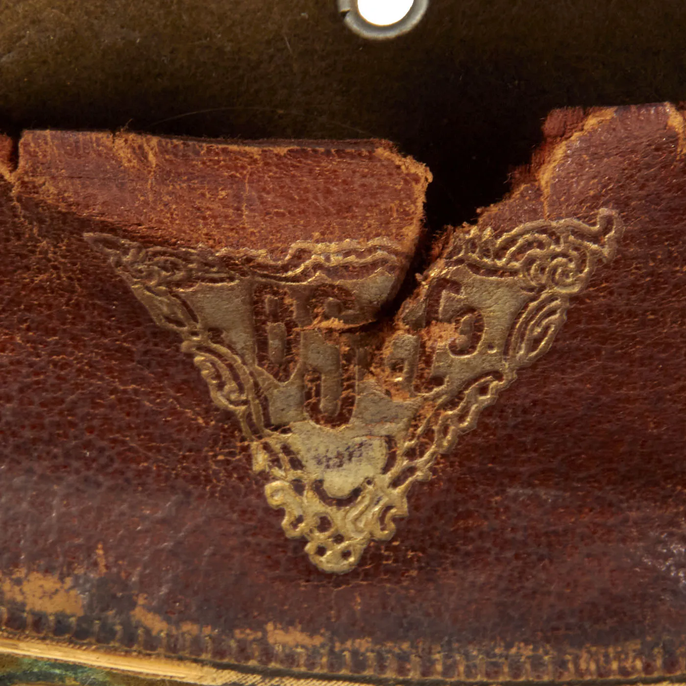 Original U.S. WWI US Army M1911 Felt Campaign Hat by Stetson With Officers’ Cord and “Coffin Bar” 1st Lieutenant Rank