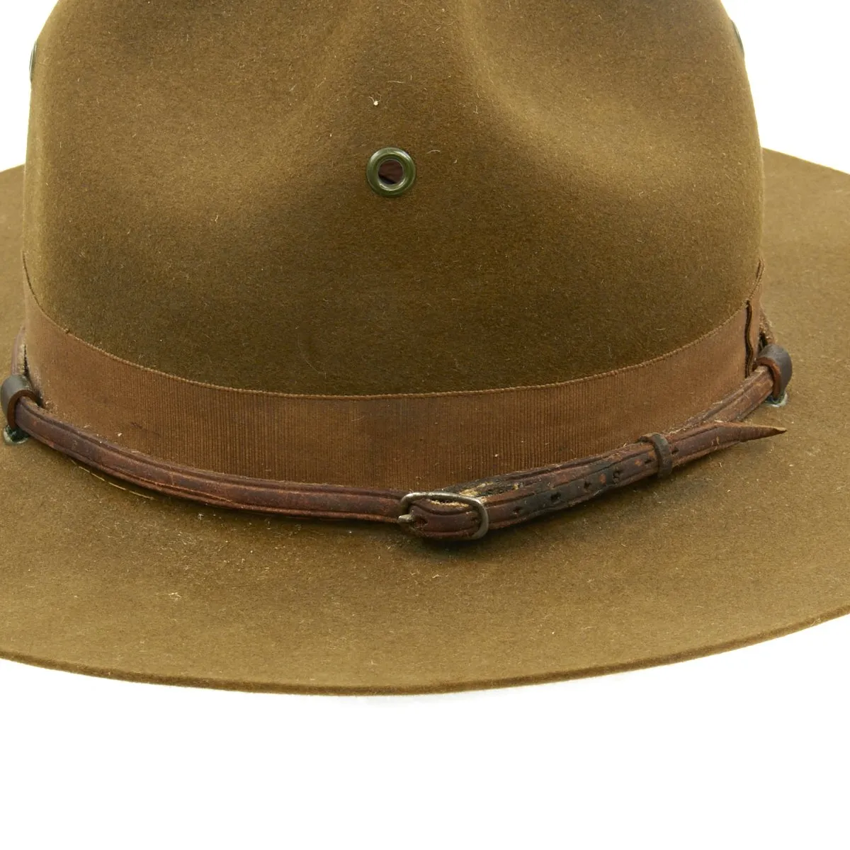 Original U.S. WWII Officer M1911 Campaign Hat with Original Box - Mint Condition