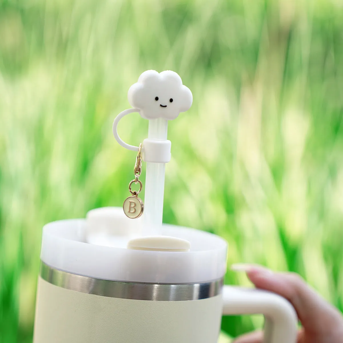 Owllaser Fluffy Cloud Straw Topper, Cap, Accessory for 10mm Straw