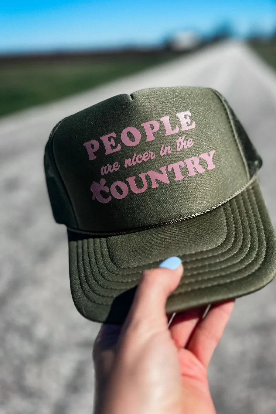 People are Nicer in the Country Trucker Hat (more colors)