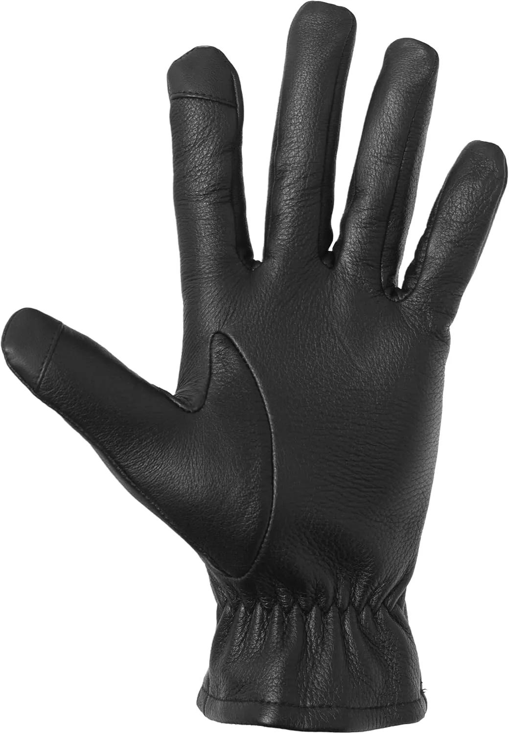 Pratt & Hart Gondola Mens Black Leather Gloves with Thinsulate (Touchscreen) Great for Winter Driving and Riding (Sheepskin)